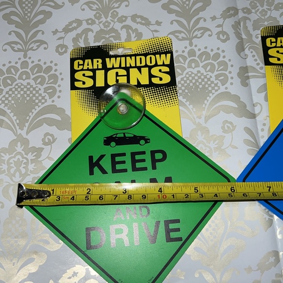 New Set of 2 “Keep Calm And Drive/A Truck” Car Window Signs - Picture 5 of 5